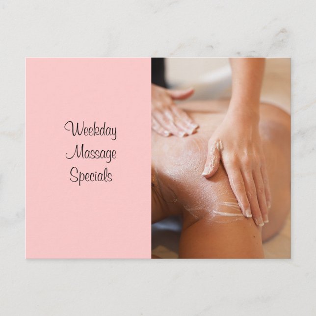 Massage & Bodywork Photos Postcard (Front)
