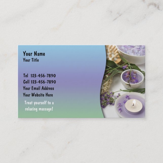 Massage Business Card (Front)