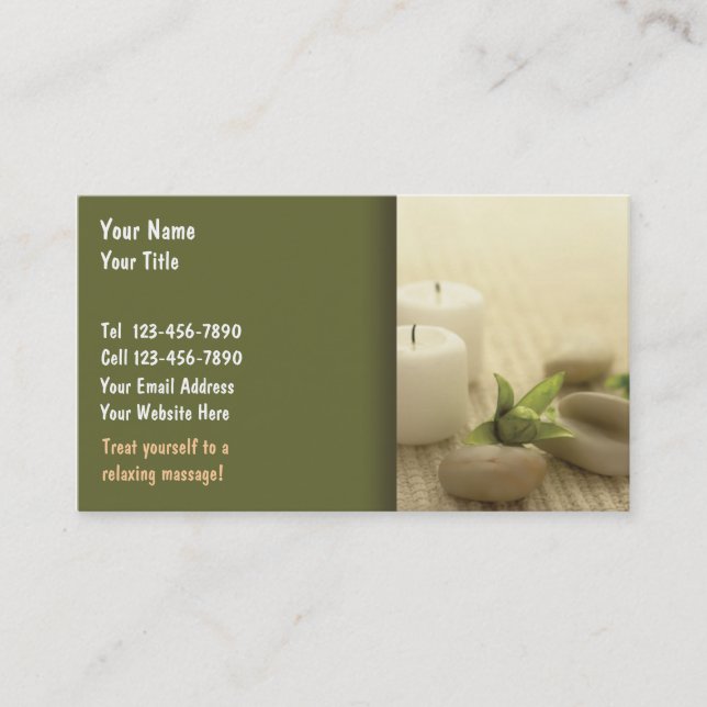 Massage Business Card (Front)