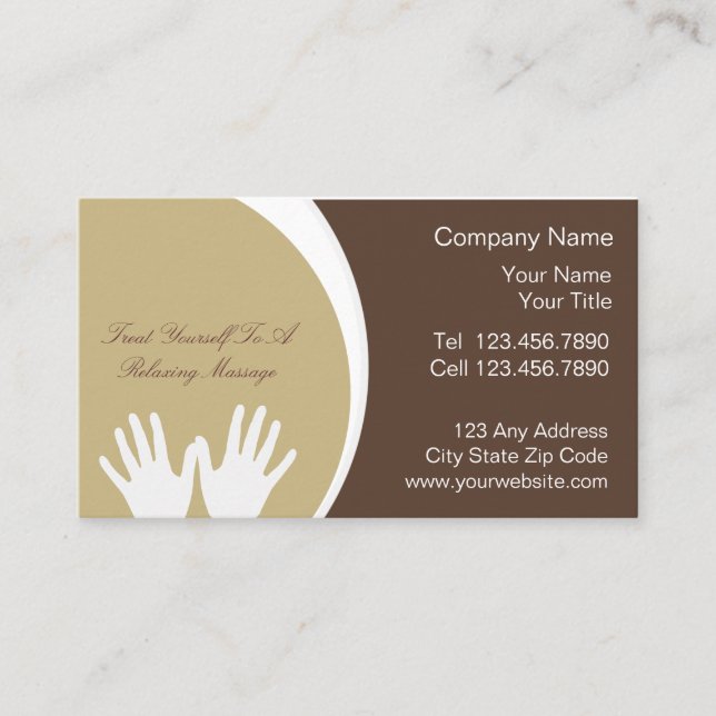 Massage Business Card (Front)