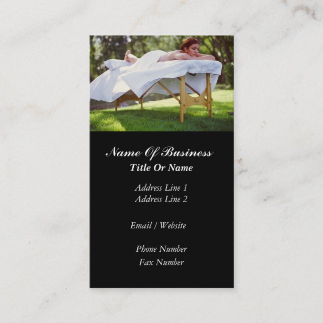 Massage Business Card (Front)
