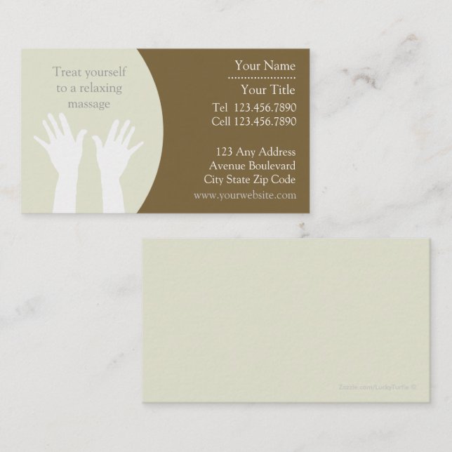 Massage Business Card (Front/Back)