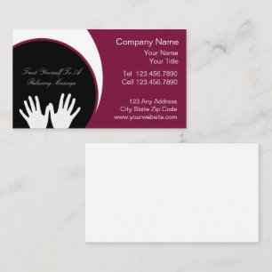 Massage Business Card