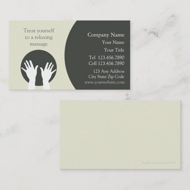 Massage Business Card (Front/Back)