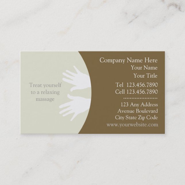 Massage Business Card (Front)