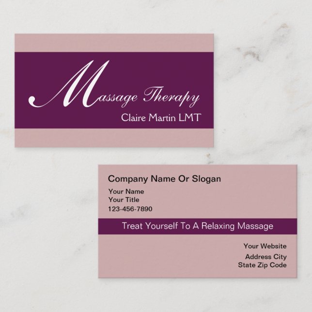 Massage Business Cards (Front/Back)