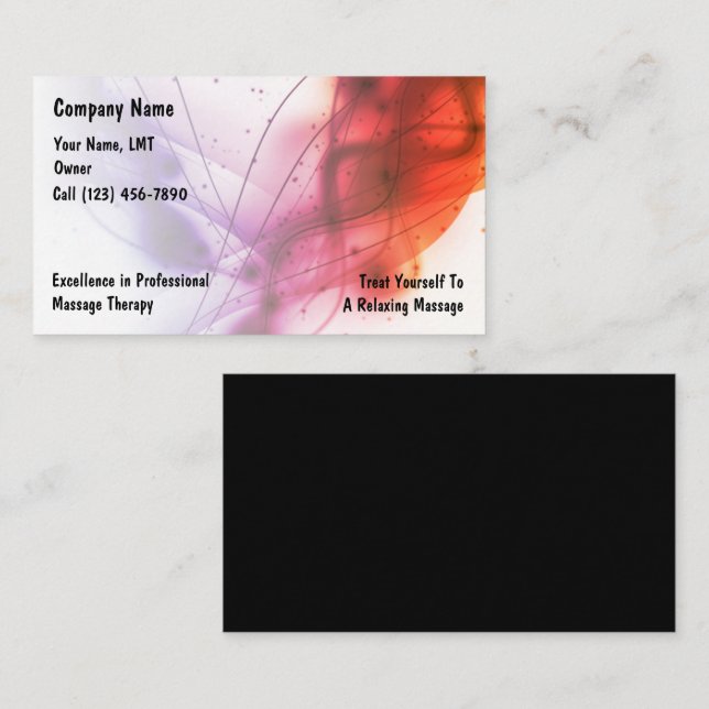Massage Business Cards (Front/Back)