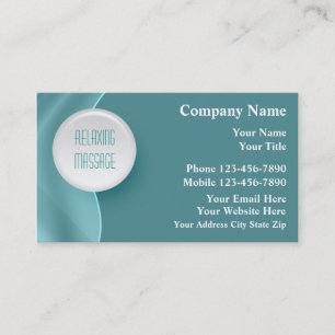 Massage Business Cards