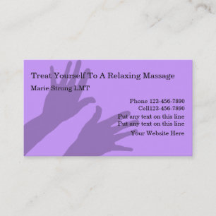 Massage Business Cards