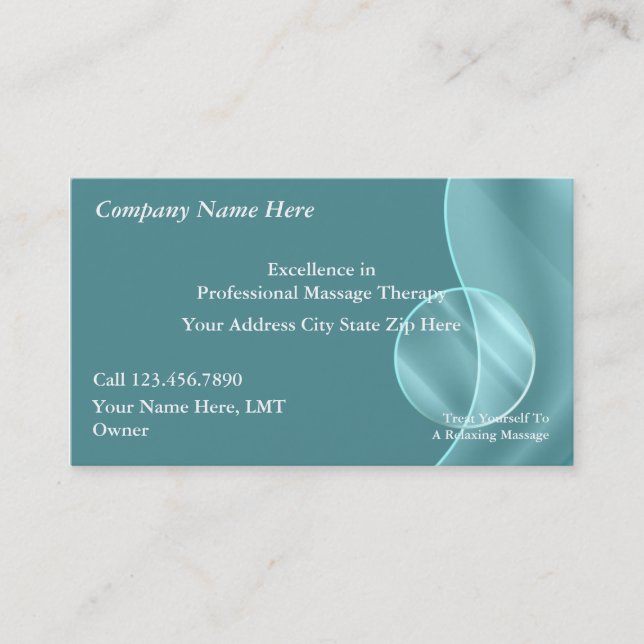 Massage Business Cards (Front)