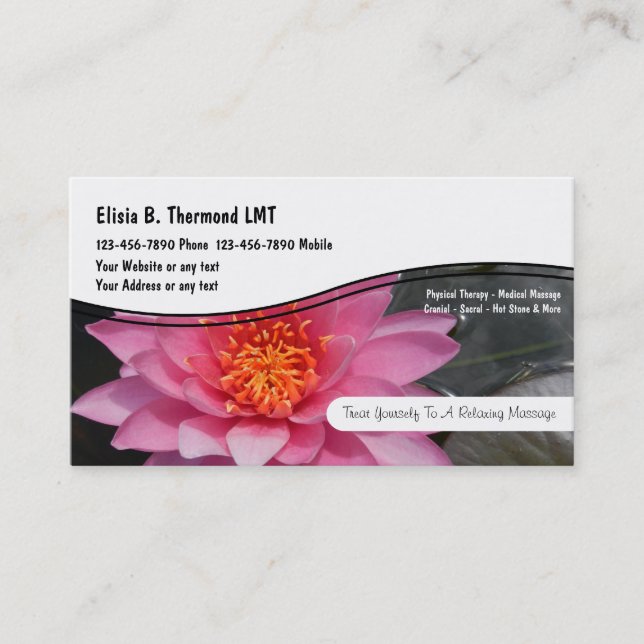 Massage Business Cards (Front)