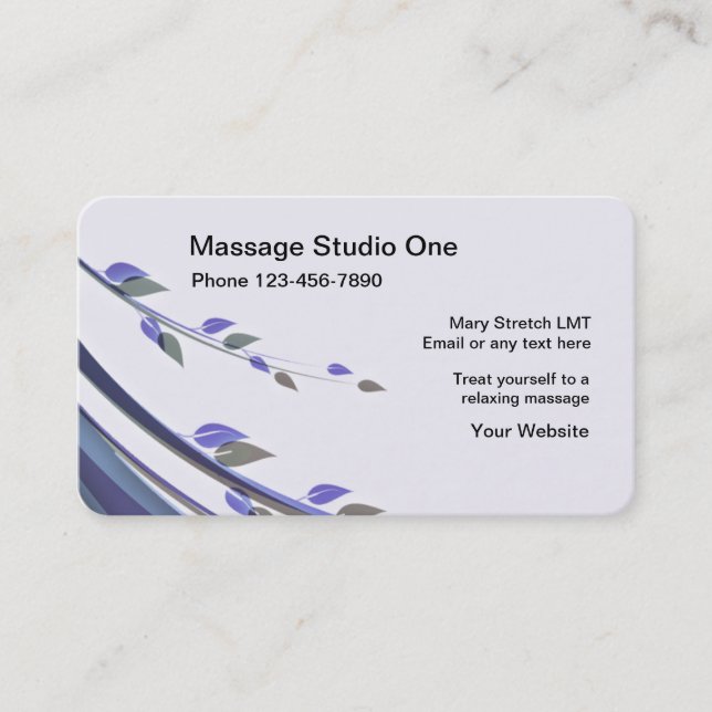 Massage Business Cards (Front)