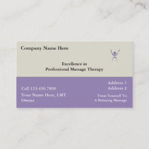 Massage Business Cards