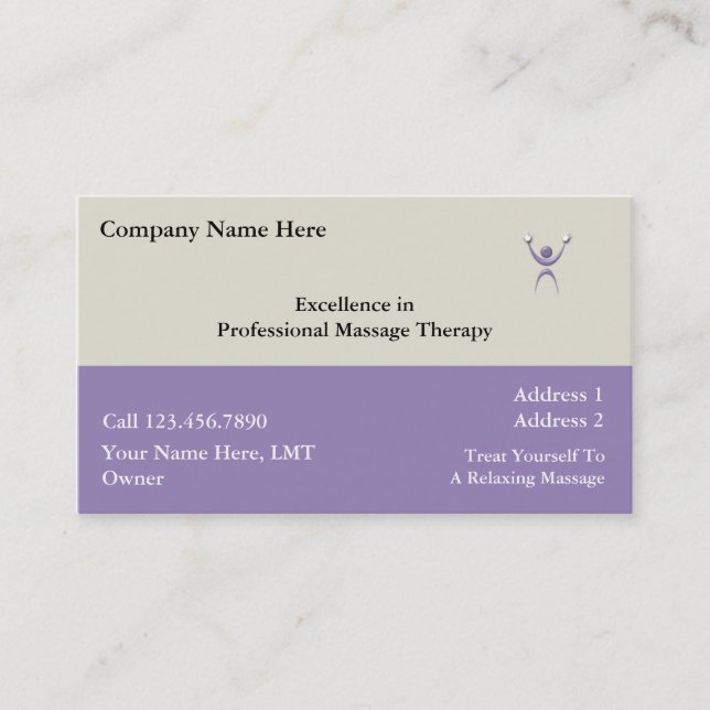 Massage Business Cards (Front)