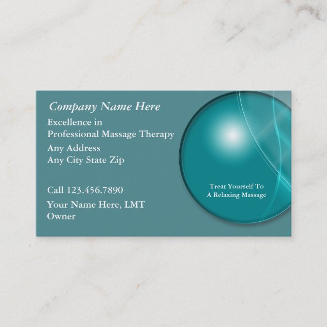 Massage Business Cards (Front)