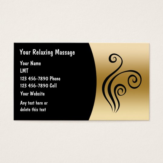 massage business card template free printable
