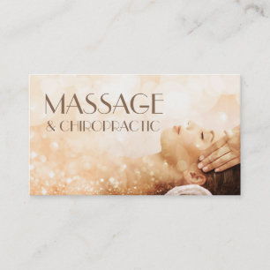 Massage Chiropractic Body & Soul Therapy Sparkling Business Card