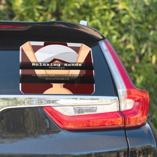 Massage company vehicle adverting business 