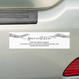 Massage Family Chiropractic spine Therapist Bumper Sticker