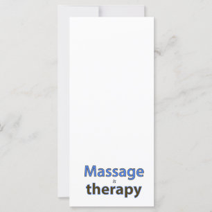 Massage is therapy