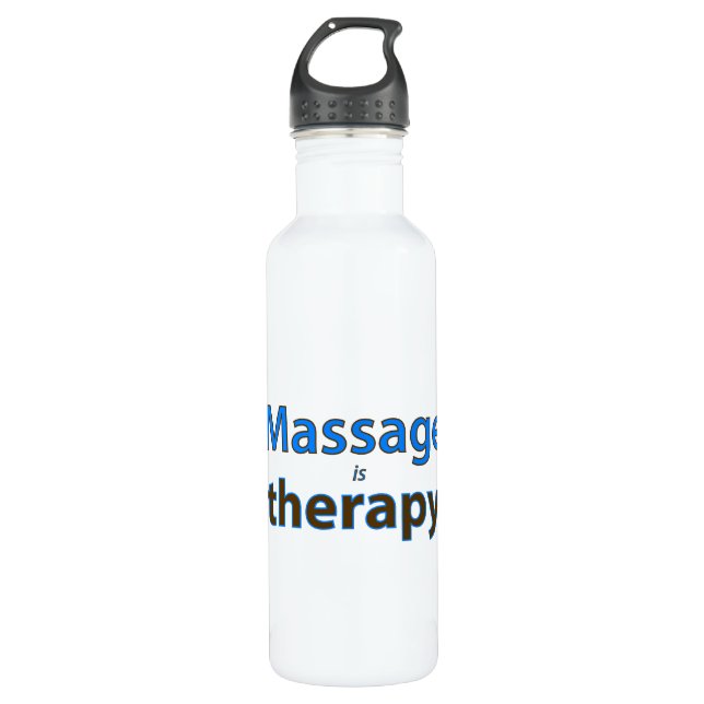 Massage is Therapy 710 Ml Water Bottle (Front)
