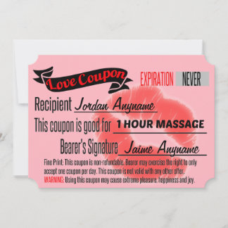 MASSAGE Love Coupon