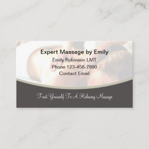 Massage Modern Business Cards