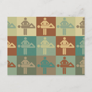 Massage Pop Art Postcard