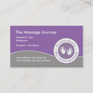 Massage Professional Business Cards