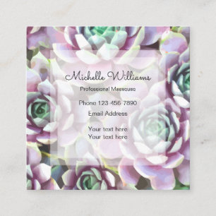 Massage Professional Square Business Card