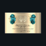 Massage Reflexology Reiki Hands Faux Gold QR Teal Business Card<br><div class="desc">Introduction: Business cards are an essential part of any professional’s networking kit. A well-designed and aesthetically pleasing business card can leave a lasting impression on your clients and help you stand out. This is where the Massage Reflexology Reiki Hands Gold QRCode Floral Business Card comes in, a unique and attention-grabbing...</div>