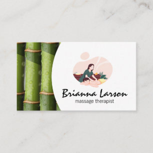 Massage Spa Bamboo Business Card