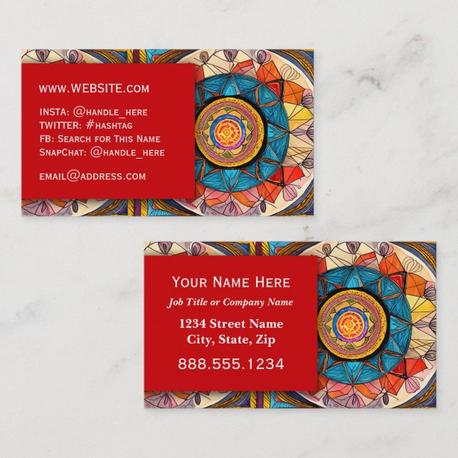Massage Spa Salon Nails Professional Executive Business Card (Front/Back)
