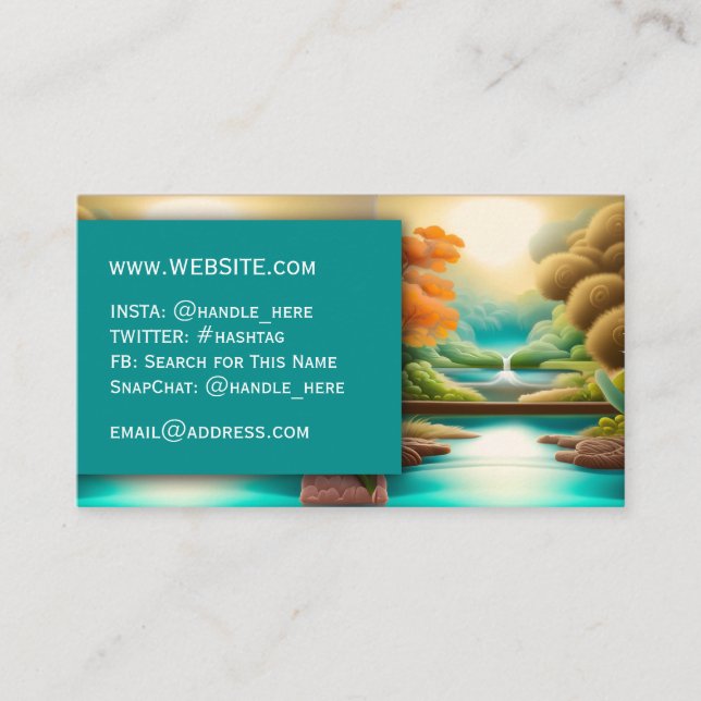 Massage Spa Salon Wellness Professional Executive Business Card (Front)