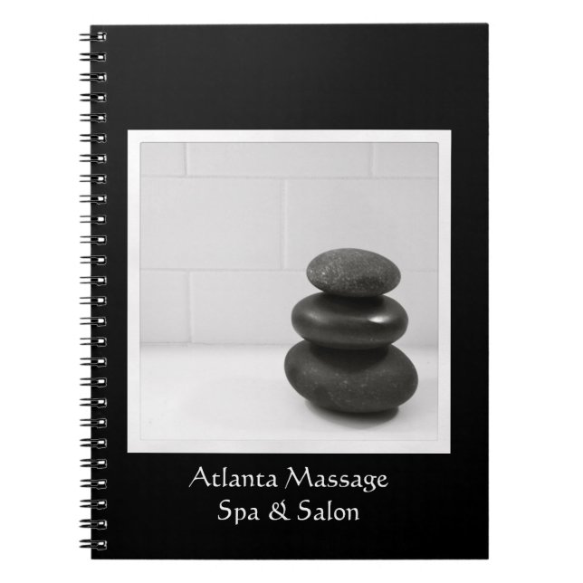 Massage Stones Photo Notebook (Front)