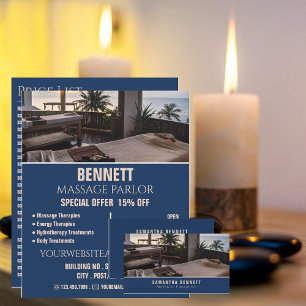 Massage Tables, Massage Therapist Business Card