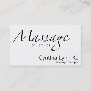 Massage Text Business Card