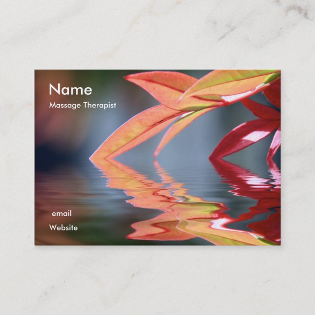 Massage Therapis... Appointment Card (Front)