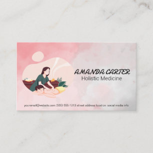 Massage Therapist   Acupuncture Holistic Medicine Business Card