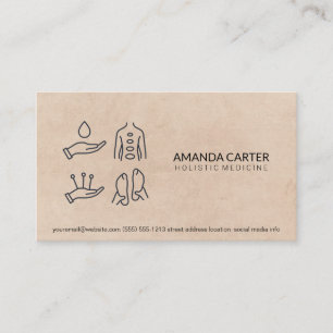 Massage Therapist   Acupuncture Holistic Medicine Business Card