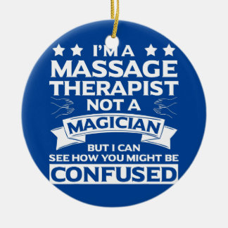 Massage Therapist Apparel Funny Great Therapists Ceramic Tree Decoration