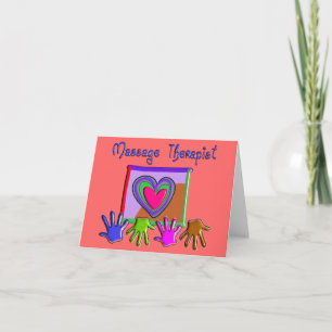 Massage Therapist Artsy & Funky Notecards