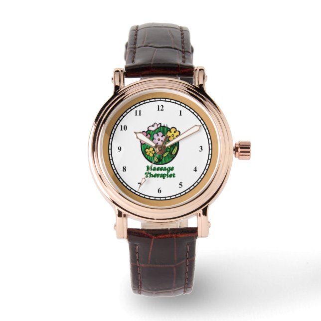 Massage Therapist Blooms2 Watch (Front)