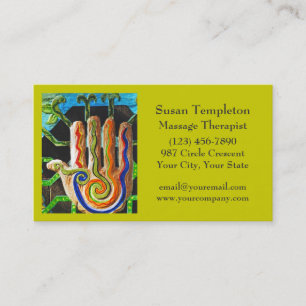 Massage Therapist, Bodywork, Reflexology Business Card