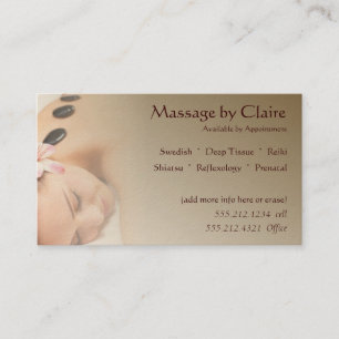 Massage Therapist Business Card
