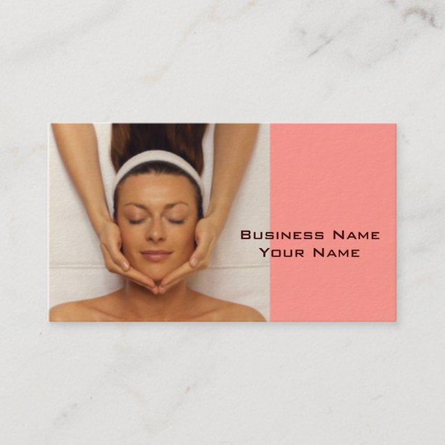 Massage Therapist Business Card (Front)