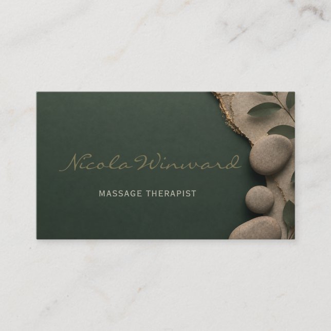 Massage Therapist Business Card (Front)