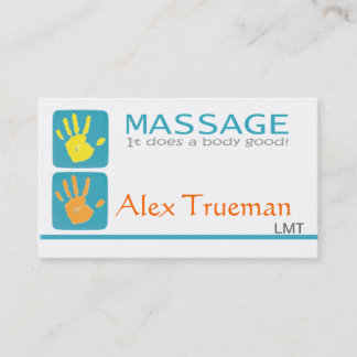 Massage Therapist Business Card