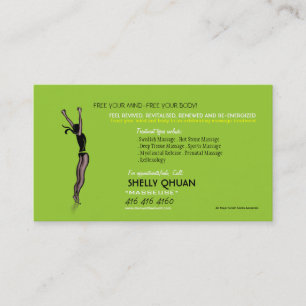 Massage Therapist Business Card
