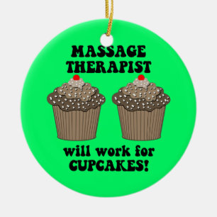 massage therapist ceramic tree decoration